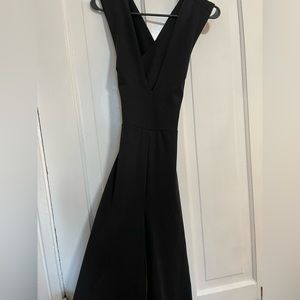 Lulus black crossover jumpsuit size XS